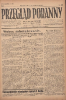 Przegląd Poranny: pismo niezależne i bezpartyjne 1921.11.18 R.1 Nr201