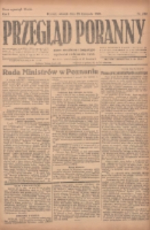 Przegląd Poranny: pismo niezależne i bezpartyjne 1921.11.29 R.1 Nr212