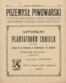 Przemysł Piwowarski : organ Centr. Związku Przemysłu Piwowarskiego i Słodowniczego w Rzeczypospolit. Polskiej 1925.11.07 R.3 Nr5