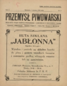 Przemysł Piwowarski : organ Centr. Związku Przemysłu Piwowarskiego i Słodowniczego w Rzeczypospolit. Polskiej 1925.12.05 R.3 Nr9
