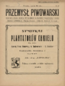 Przemysł Piwowarski : organ Centr. Związku Przemysłu Piwowarskiego i Słodowniczego w Rzeczypospolit. Polskiej 1925.12.12 R.3 Nr10