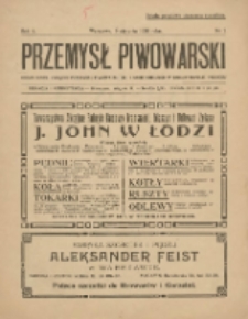 Przemysł Piwowarski : organ Centr. Związku Przemysłu Piwowarskiego i Słodowniczego w Rzeczypospolit. Polskiej 1926.01.09 R.4 Nr2