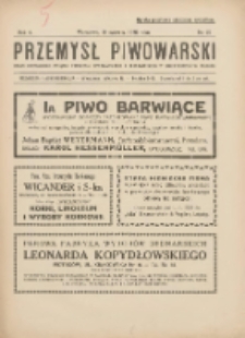 Przemysł Piwowarski : organ Centr. Związku Przemysłu Piwowarskiego i Słodowniczego w Rzeczypospolit. Polskiej 1926.06.19 R.4 Nr25