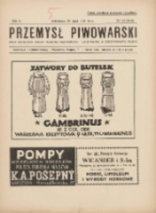 Przemysł Piwowarski : organ Centr. Związku Przemysłu Piwowarskiego i Słodowniczego w Rzeczypospolit. Polskiej 1926.07.24 R.4 Nr28-29-30