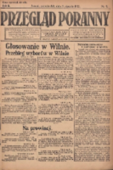 Przegląd Poranny: pismo niezależne i bezpartyjne 1922.01.09 R.2 Nr9
