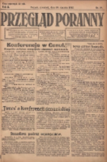 Przegląd Poranny: pismo niezależne i bezpartyjne 1922.01.19 R.2 Nr19