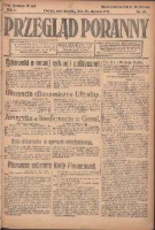 Przegląd Poranny: pismo niezależne i bezpartyjne 1922.01.30 R.2 Nr30