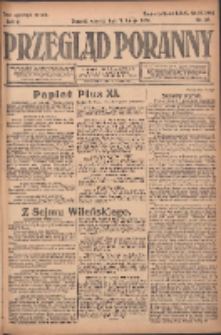 Przegląd Poranny: pismo niezależne i bezpartyjne 1922.02.07 R.2 Nr38