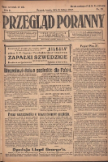 Przegląd Poranny: pismo niezależne i bezpartyjne 1922.02.08 R.2 Nr39