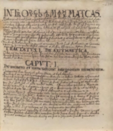 3. &bdquo;Introductio ad mathematicas&rdquo;.