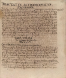 5. &bdquo;Tractatus astronomicus&rdquo;.