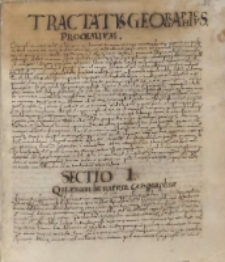 6. &bdquo;Tractatus geographicus&rdquo;