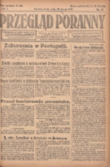 Przegląd Poranny: pismo niezależne i bezpartyjne 1922.02.22 R.2 Nr53