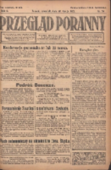 Przegląd Poranny: pismo niezależne i bezpartyjne 1922.02.23 R.2 Nr54