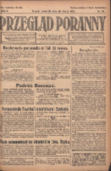 Przegląd Poranny: pismo niezależne i bezpartyjne 1922.02.23 R.2 Nr54