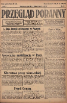 Przegląd Poranny: pismo niezależne i bezpartyjne 1922.03.20 R.2 Nr71