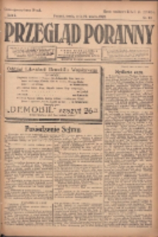 Przegląd Poranny: pismo niezależne i bezpartyjne 1922.03.22 R.2 Nr73