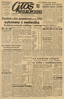 Głos Wielkopolski. 1950.01.19 R.6 nr18 Wyd.ABCD