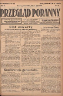 Przegląd Poranny: pismo niezależne i bezpartyjne 1922.05.01 R.2 Nr111