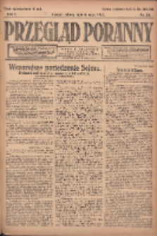 Przegląd Poranny: pismo niezależne i bezpartyjne 1922.05.06 R.2 Nr116