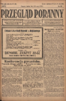 Przegląd Poranny: pismo niezależne i bezpartyjne 1922.05.10 R.2 Nr119
