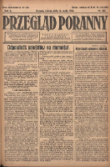 Przegląd Poranny: pismo niezależne i bezpartyjne 1922.05.13 R.2 Nr122