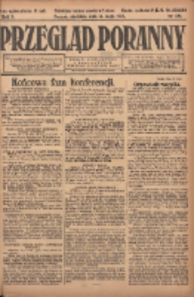 Przegląd Poranny: pismo niezależne i bezpartyjne 1922.05.14 R.2 Nr123