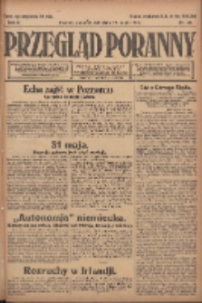 Przegląd Poranny: pismo niezależne i bezpartyjne 1922.05.22 R.2 Nr131