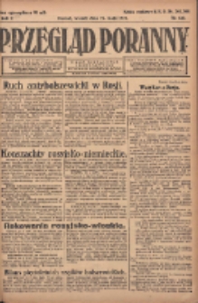 Przegląd Poranny: pismo niezależne i bezpartyjne 1922.05.23 R.2 Nr132