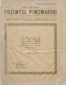 Przemysł Piwowarski : organ Centr. Związku Przemysłu Piwowarskiego i Słodowniczego w Rzeczypospolit. Polskiej 1927.01.01 R.5 Nr1