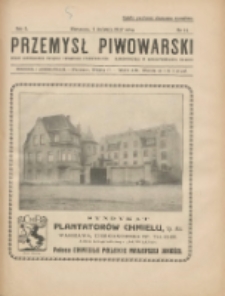 Przemysł Piwowarski : organ Centr. Związku Przemysłu Piwowarskiego i Słodowniczego w Rzeczypospolit. Polskiej 1927.04.02 R.5 Nr14