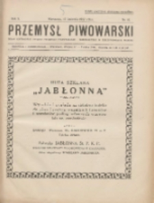 Przemysł Piwowarski : organ Centr. Związku Przemysłu Piwowarskiego i Słodowniczego w Rzeczypospolit. Polskiej 1927.04.16 R.5 Nr16