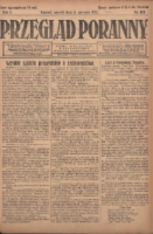 Przegląd Poranny: pismo niezależne i bezpartyjne 1922.06.06 R.2 Nr145