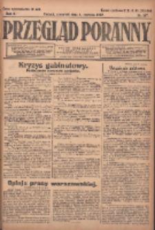 Przegląd Poranny: pismo niezależne i bezpartyjne 1922.06.08 R.2 Nr147