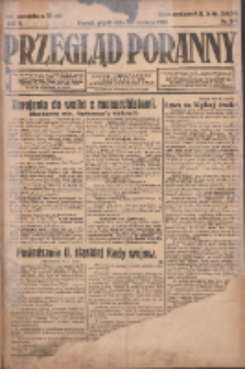 Przegląd Poranny: pismo niezależne i bezpartyjne 1922.06.30 R.2 Nr169