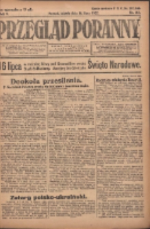 Przegląd Poranny: pismo niezależne i bezpartyjne 1922.07.14 R.2 Nr183