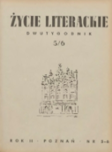 Życie Literackie 1946.03.01-03.31 R.2 Nr5/6