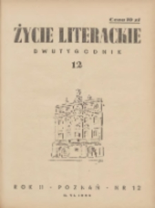 Życie Literackie 1946.07.05 R.2 Nr12