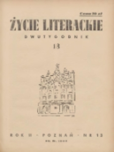 Życie Literackie 1946.07.20 R.2 Nr13