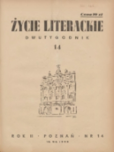 Życie Literackie 1946.08.10 R.2 Nr14