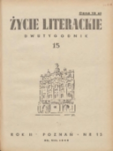 Życie Literackie 1946.08.25 R.2 Nr15