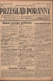 Przegląd Poranny: pismo niezależne i bezpartyjne 1922.08.01 R.2 Nr201