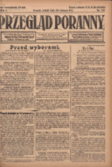 Przegląd Poranny: pismo niezależne i bezpartyjne 1922.08.25 R.2 Nr225