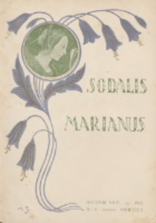 Sodalis Marianus : miesięcznik, organ sodalicyj polskich 1925.04 R.24 Nr4