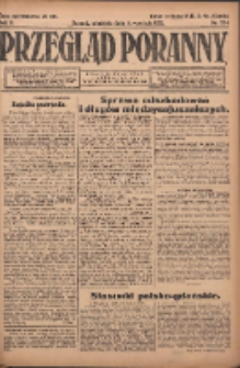 Przegląd Poranny: pismo niezależne i bezpartyjne 1922.09.03 R.2 Nr234