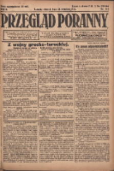 Przegląd Poranny: pismo niezależne i bezpartyjne 1922.09.12 R.2 Nr243