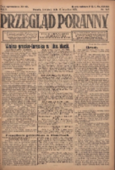 Przegląd Poranny: pismo niezależne i bezpartyjne 1922.09.14 R.2 Nr245