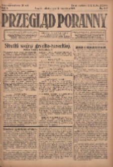 Przegląd Poranny: pismo niezależne i bezpartyjne 1922.09.16 R.2 Nr247