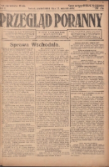 Przegląd Poranny: pismo niezależne i bezpartyjne 1922.09.25 R.2 Nr256