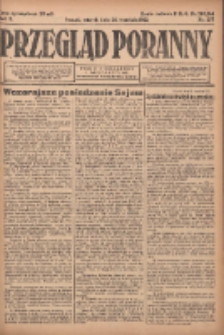 Przegląd Poranny: pismo niezależne i bezpartyjne 1922.09.26 R.2 Nr257